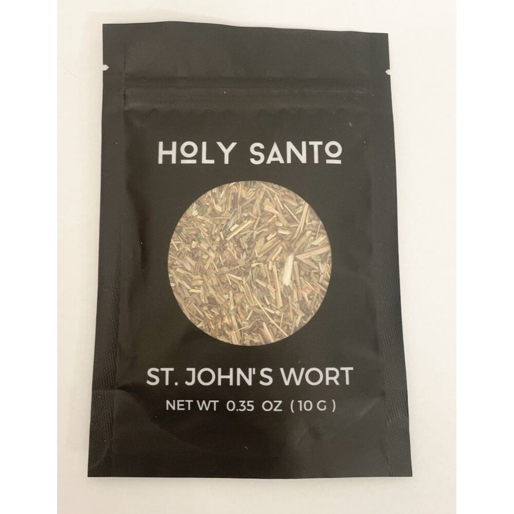 NEW Holy Santo Organic St. John's Wort 0.35 Oz 10g Sealed Mood Support Spirit